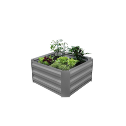 Raised bed in metal - 60x60 cm and 30 cm high - anthracite gray